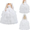 Paquete de boda ETING hermoso vestido de novia con velo y