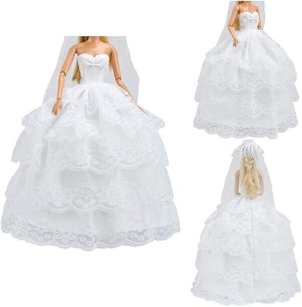 Paquete de boda ETING hermoso vestido de novia con velo y