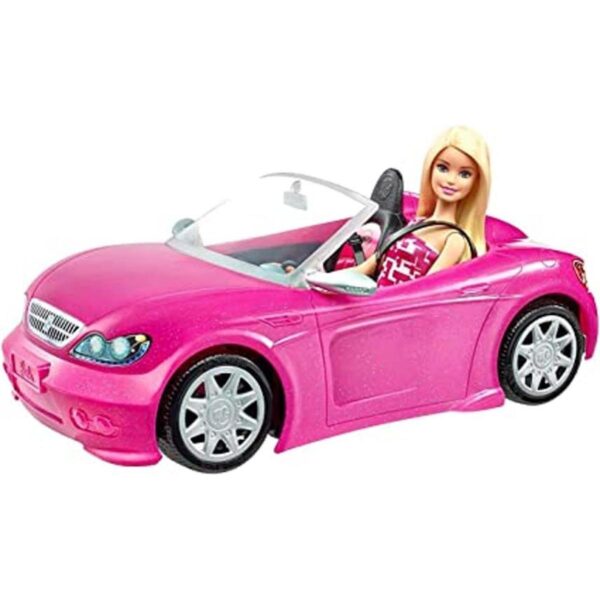 Barbie convertible y paquete de muñeca_1