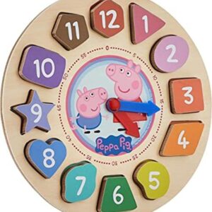 Peppa Pig Rompecabezas de reloj clasificador de formas 12_1