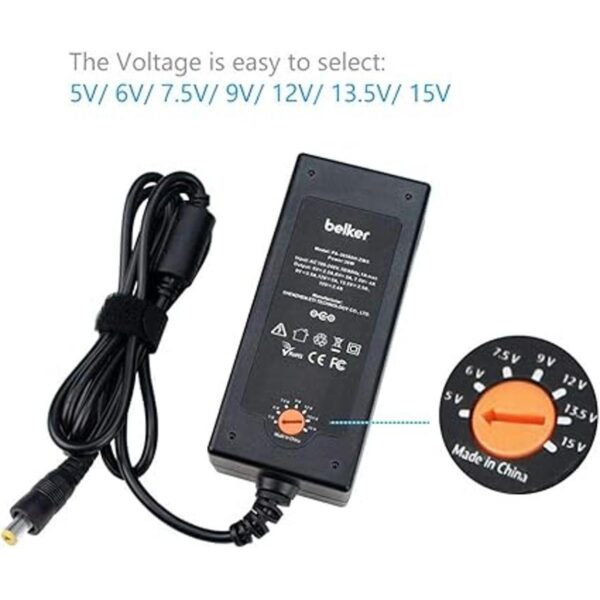 Belker Adaptador universal de 45 W 5 V 6 V 7.5 V 9 V_2