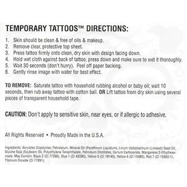 Tatuaje temporal con diseño de rosas y calavera. 3 Kits_3