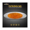 Partsam 10 luces LED ámbar de 658 4 LED montaje en_2