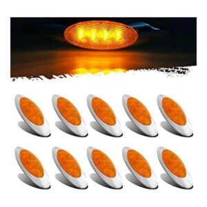 Partsam 10 luces LED ámbar de 658 4 LED montaje en_1