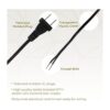 Royal Designs Cable de lámpara de 8 pies. CO1001BLK122_3