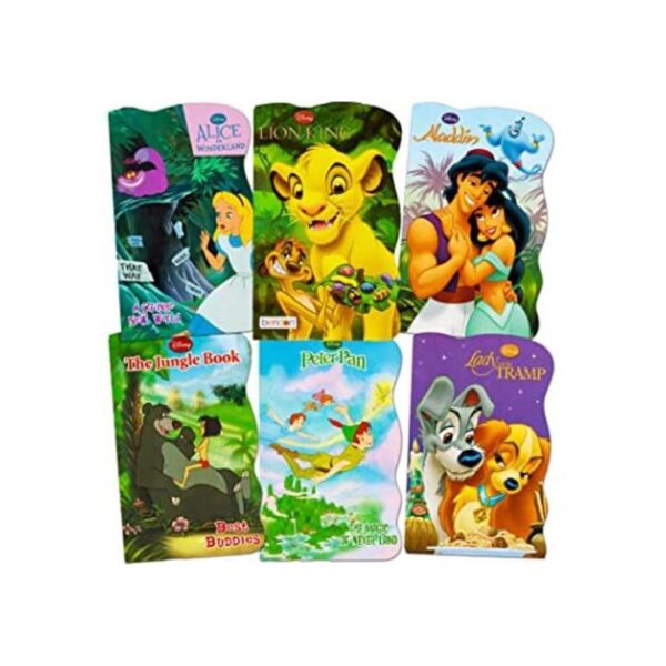 Juego de 6 libros para bebés de Disney Aladdin The Lion_1