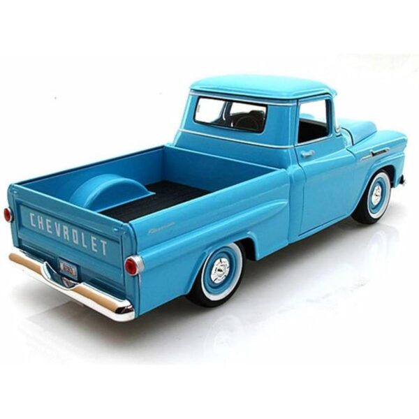 Camioneta Chevy Apache Fleetside 1958 color azul claro_3