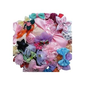 Surtido de cintas flores y moños artesanales Chenkou a