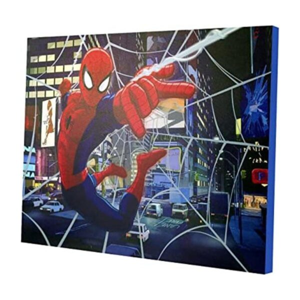 Lienzo decorativo con led de SpiderMan Marvel para la_1
