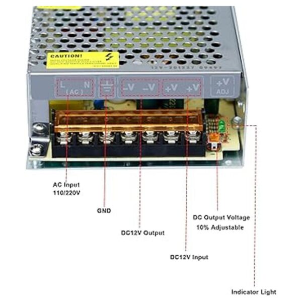 JOYLIT Adaptador de fuente de alimentación de 12 V 20 A_3