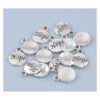 JGFinds Hope Message Charms tono plateado paquete de 50_3