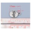 JGFinds Hope Message Charms tono plateado paquete de 50_2