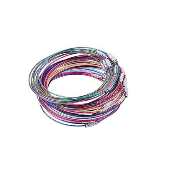 KONMAY 50 pulseras de alambre de memoria de 9.4 in9.6_1