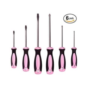 Pink Power Juego de destornilladores magnéticos 6 piezas