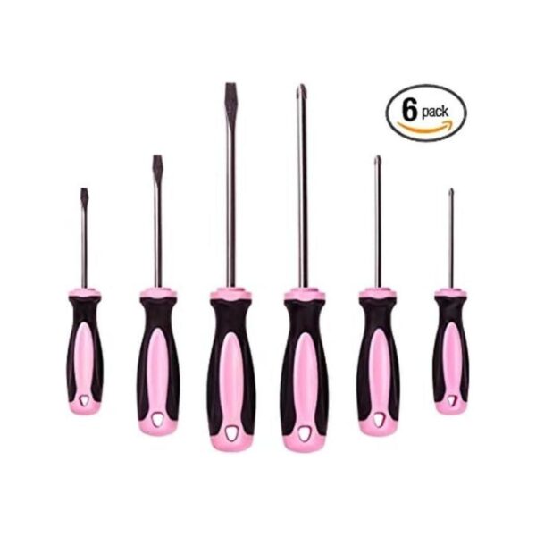 Pink Power Juego de destornilladores magnéticos 6 piezas