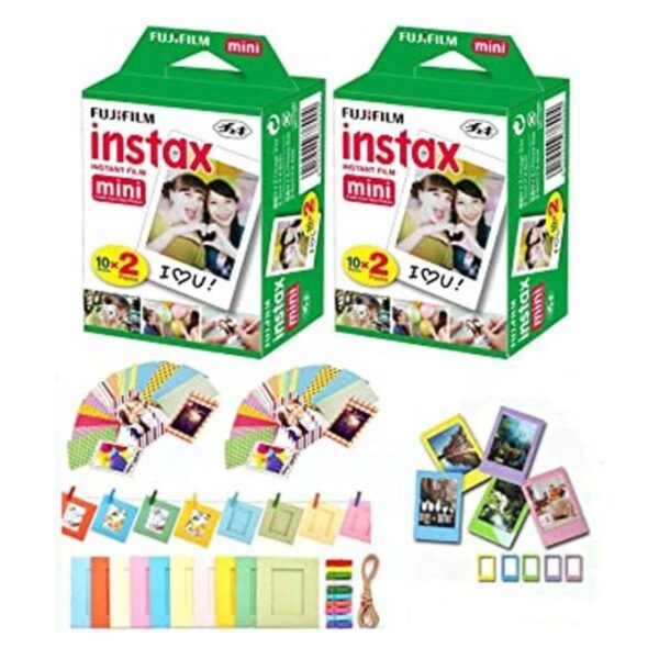 Fuji Instax Mini película instantánea de 40 disparos con_1