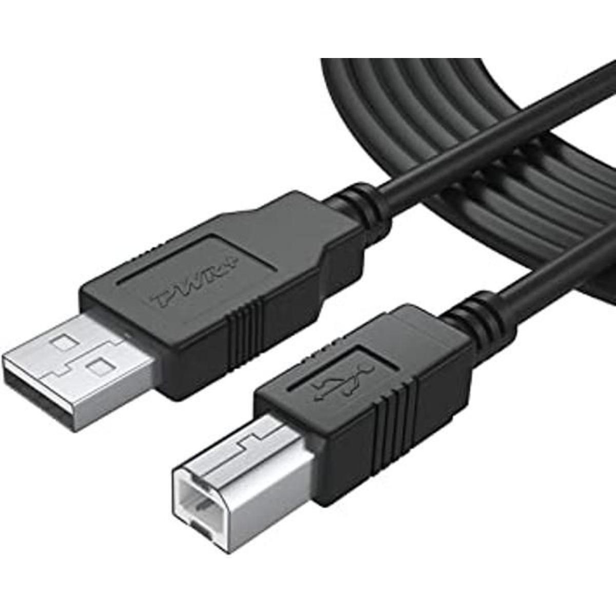 Cable de impresora USB extra largo de 12 pies 2.0 para HP