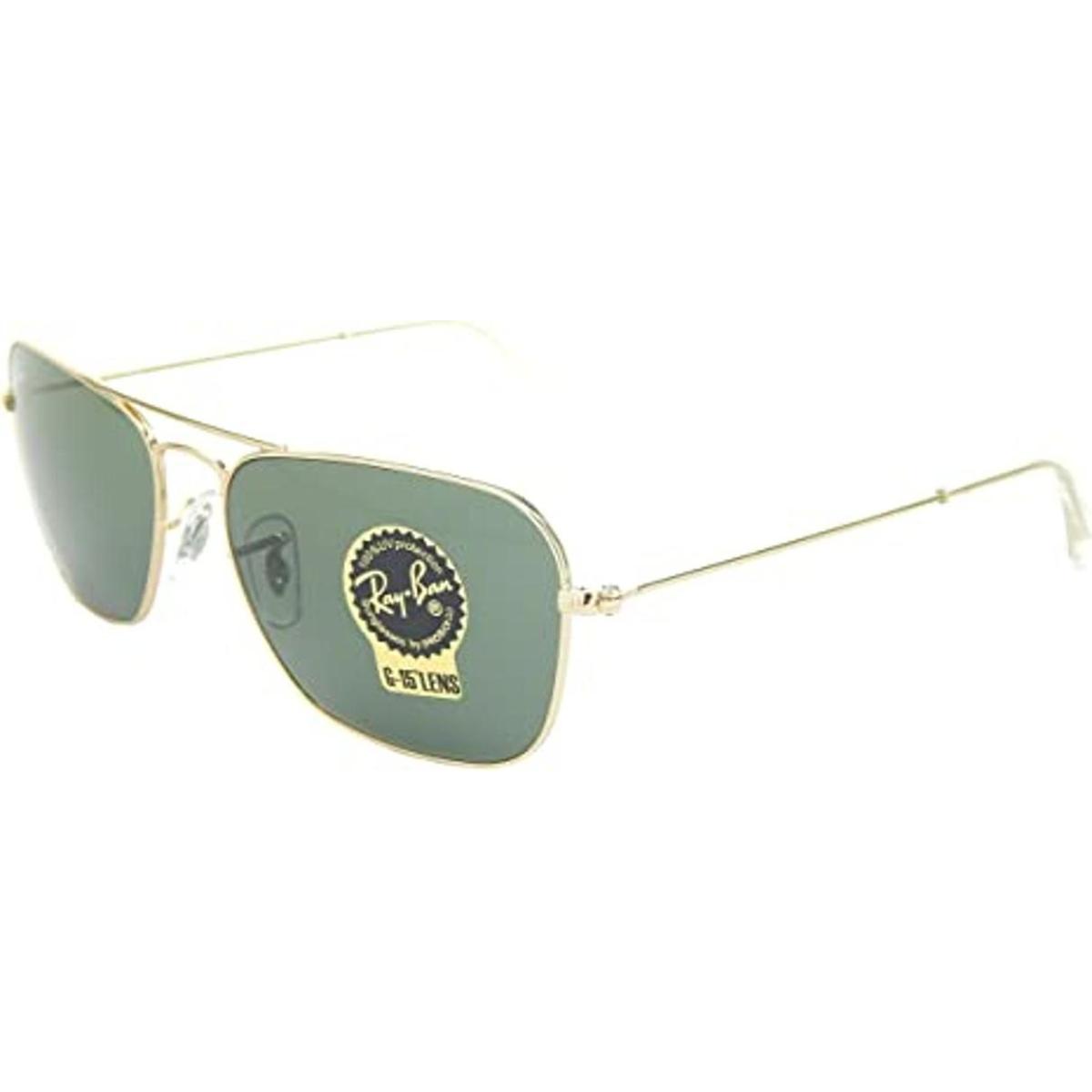 New Ray Ban Caravan RB3136 001 OroVerde Classic G15 58 mm