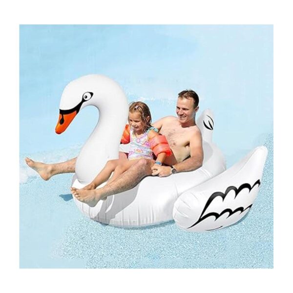 Tumbona flotante Greenco de cisne para piscina de 75_2