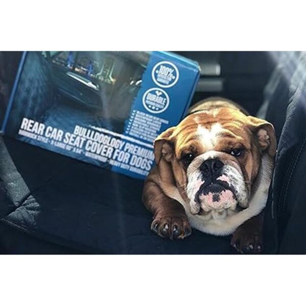 Bulldogology Funda de asiento trasero para perro 100_2