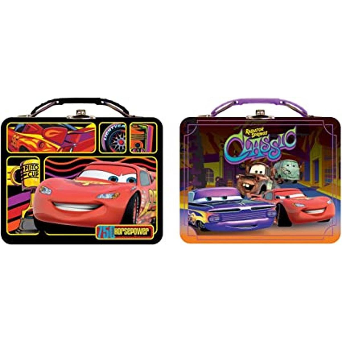 Caja de almuerzo Disney coches lata de metal nuevo 1