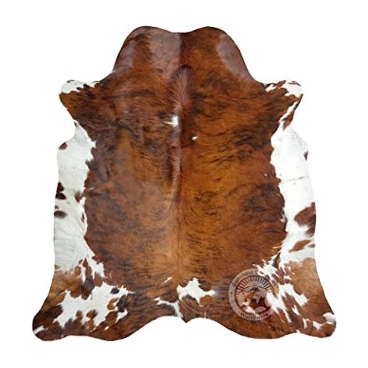 LUXURY COWHIDES alfombra tricolor de coloración berrenda