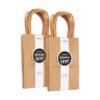 Juvale Pequeñas bolsas de regalo marrones con asas para_4