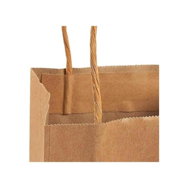 Juvale Pequeñas bolsas de regalo marrones con asas para_6