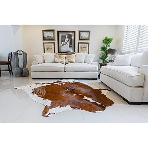 LUXURY COWHIDES alfombra tricolor de coloración berrenda_2