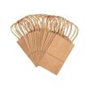 Juvale Pequeñas bolsas de regalo marrones con asas para_5
