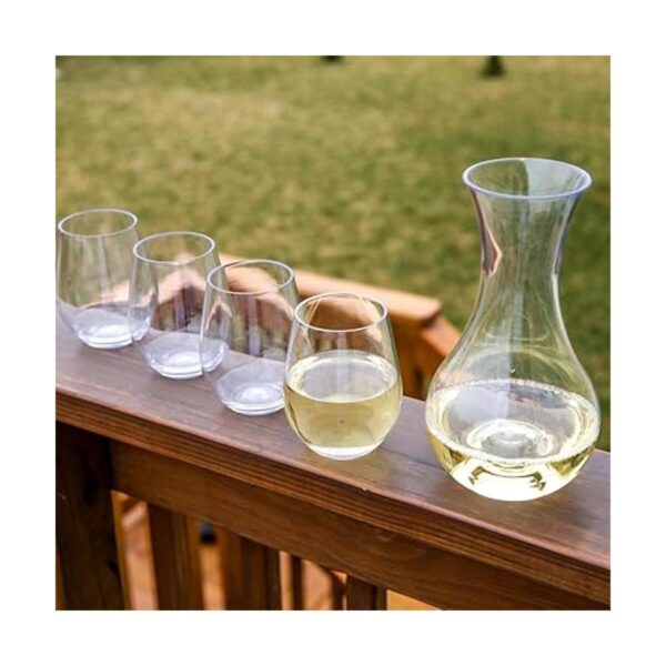 Lilys Home Unbreakable Wine Decanter Premium Carafe is
