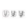 Creative Hobbies 1751 Set of 12 4 Inch Tall White