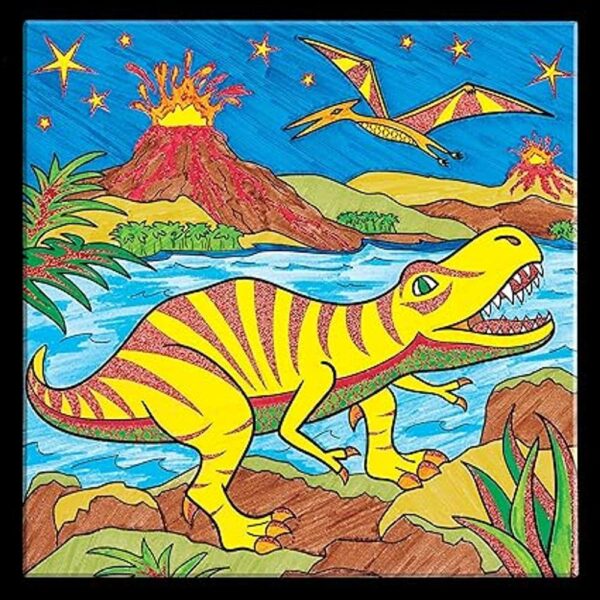 FaberCastell Color por número Foil Fun TRex Color y_3