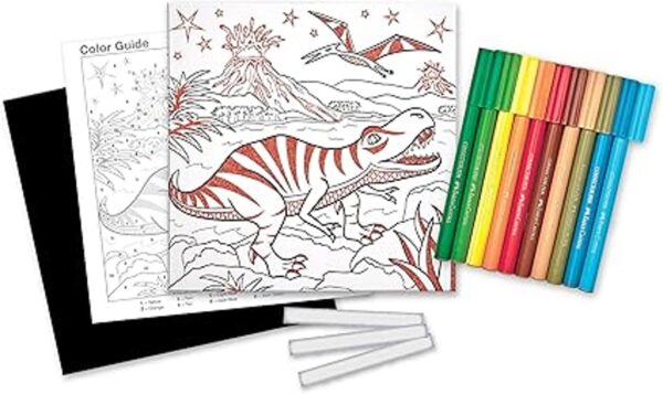 FaberCastell Color por número Foil Fun TRex Color y_4