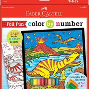 FaberCastell Color por número Foil Fun TRex Color y_1