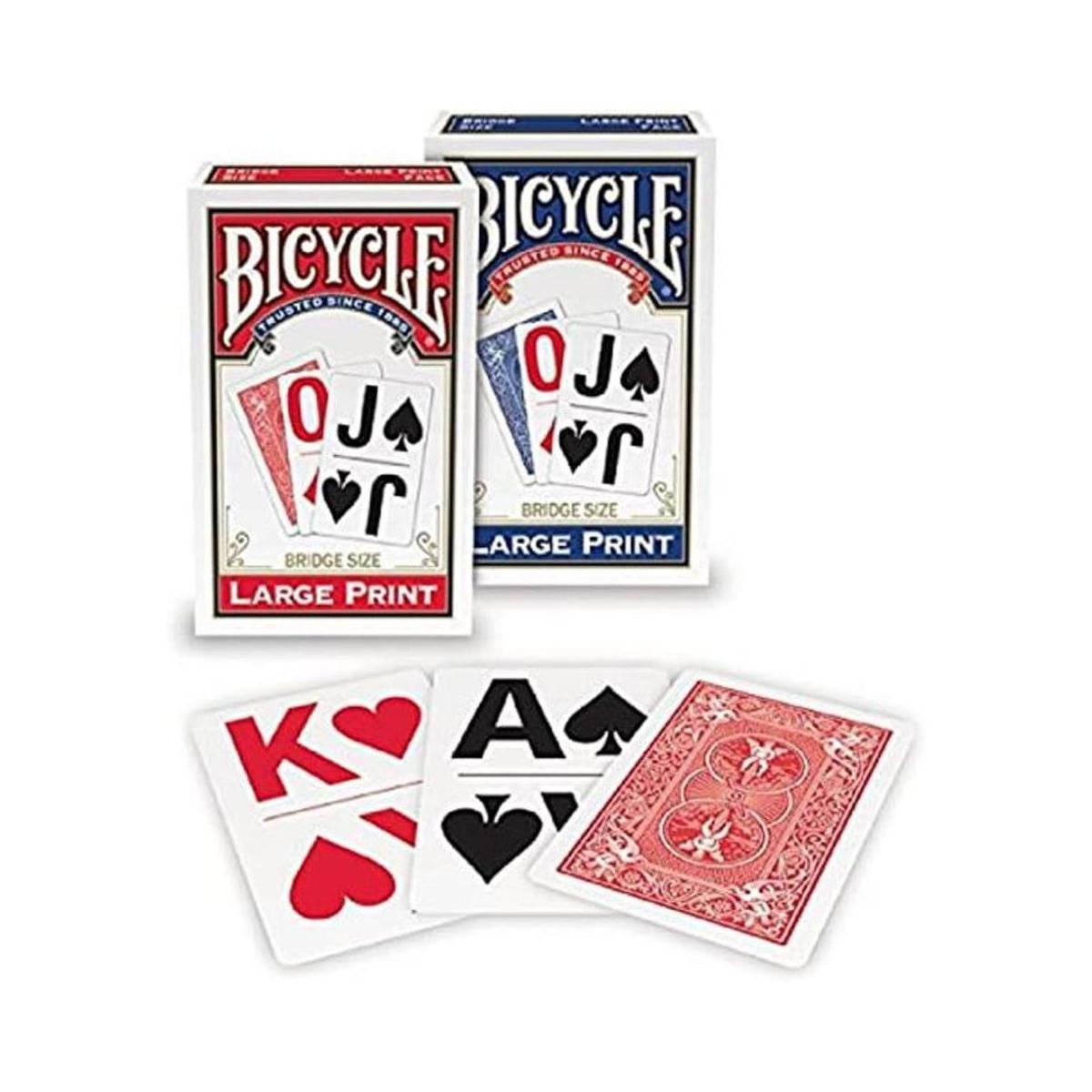 Bicycle Tarjetas de juego con impresión grande paquete de