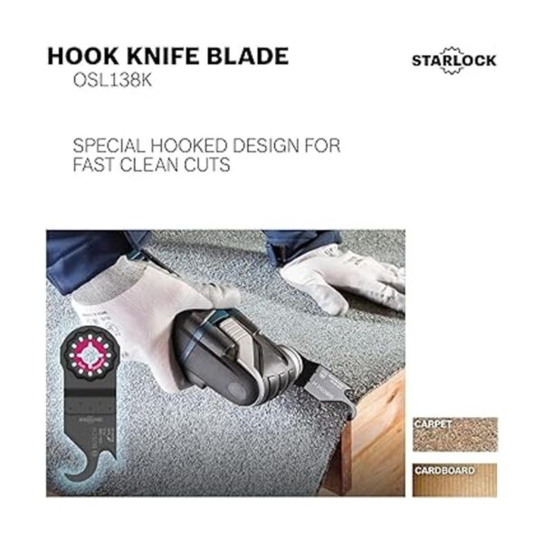 BOSCH OSL138K Starlock Hoja de cuchillo oscilante con_2