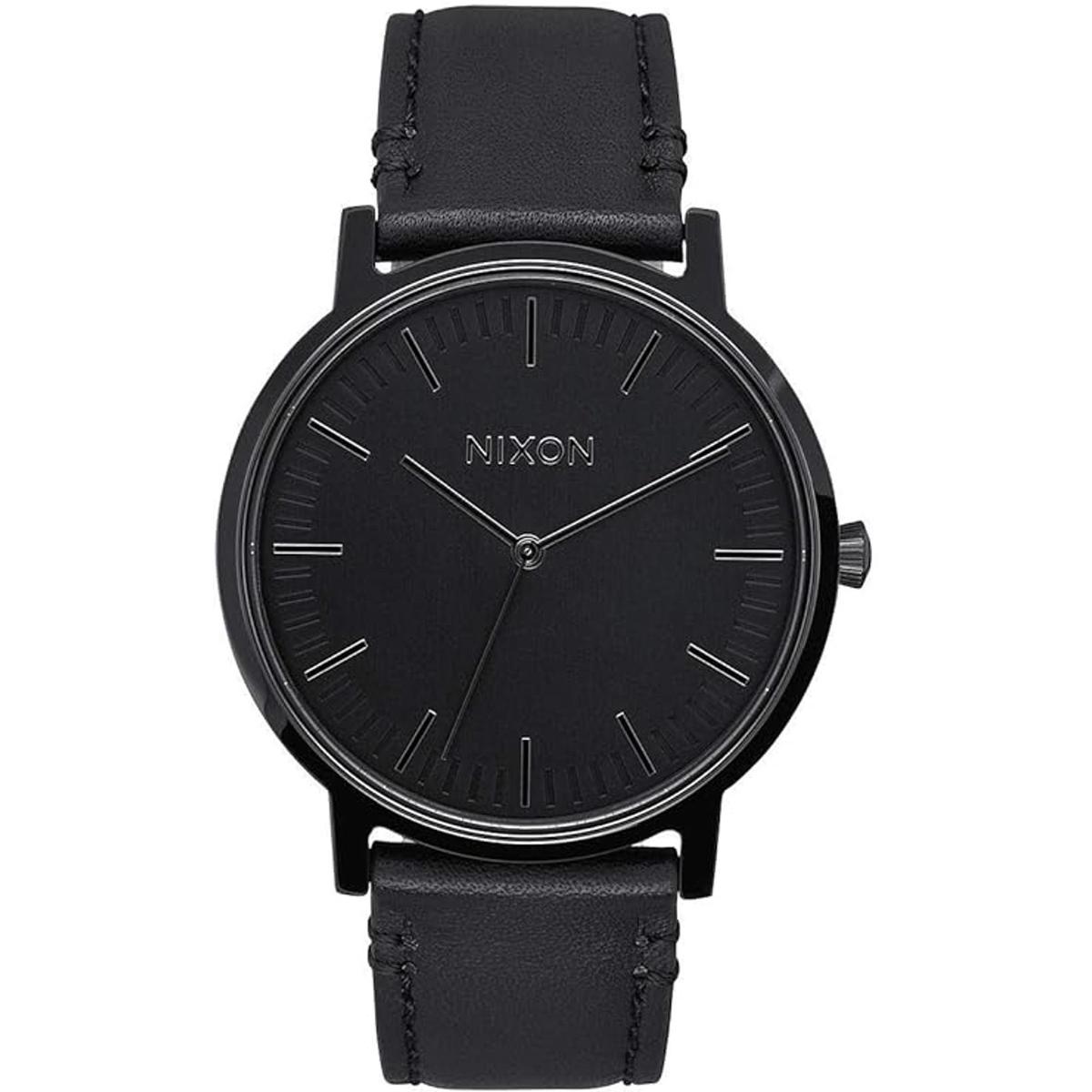 Nixon Porter Leather A1058 50m Reloj de pulsera para