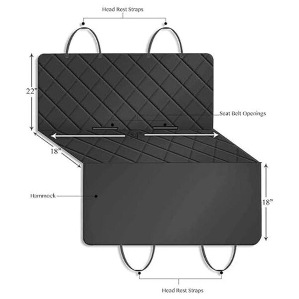 MEKBOK Funda de asiento de coche para mascotas extra