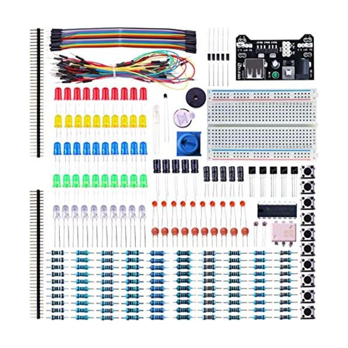 ELEGOO Kit electrónico divertido con resistencia de cable