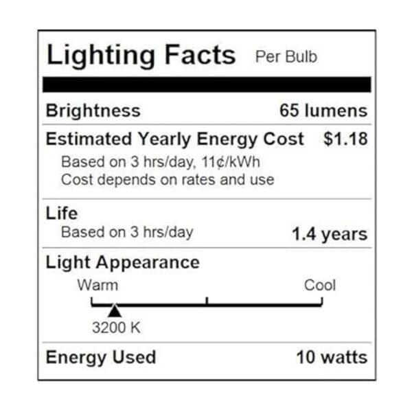 SunLite incandescente 10watt 10G11CL12PK 10watts 120_4