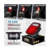 Partsam 2x luces de freno y giro rojocolor blanco de 39_4