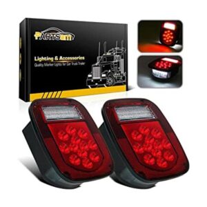 Partsam 2x luces de freno y giro rojocolor blanco de 39_1