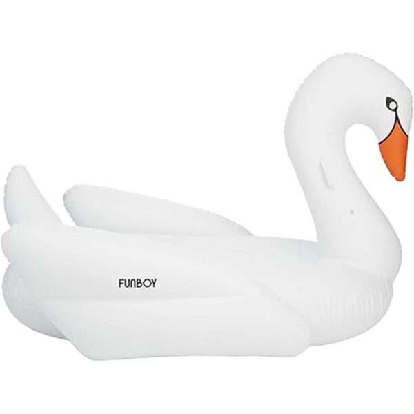 Funboy Flotador inflable gigante convertible de cisne_5