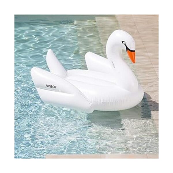 Funboy Flotador inflable gigante convertible de cisne_2