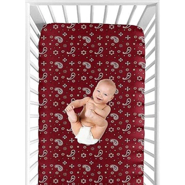 Sweet Jojo Designs Sábana bajera ajustable para cama de_4