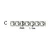 Cadenas de acero inoxidable de 33 pies trenzadas para_2