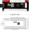 Easyget 2 Player Zero Delay Generic Game Controller USB a