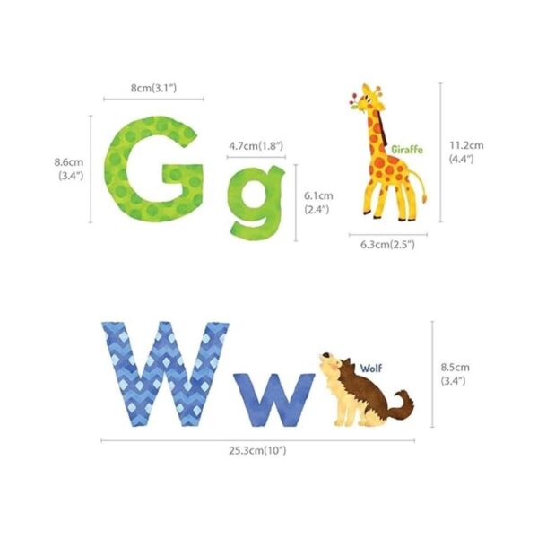 DECOWALL DW1608S Calcomanías acuarela de animales para_6