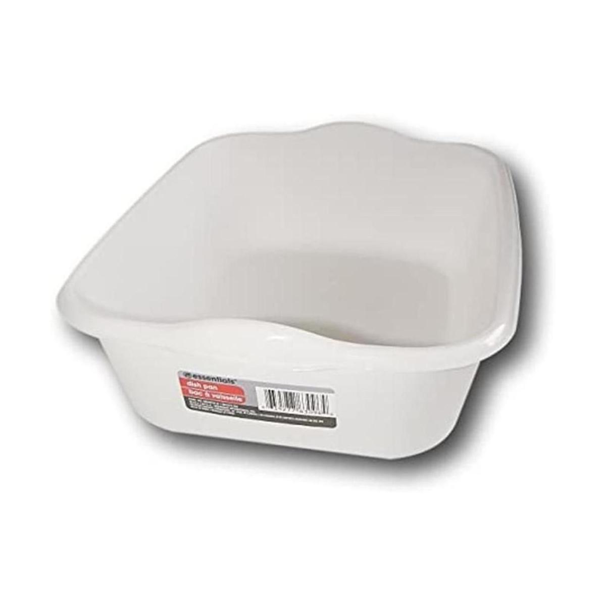 Essentials Plato de plástico blanco de 8 cuartos de galón